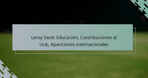 Leroy Sané: Educación, Contribuciones al club, Apariciones internacionales